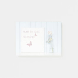 Bloco De Notas Não tenha medo de mudar