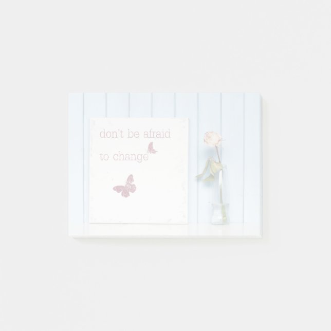 Bloco De Notas Não tenha medo de mudar (Frente)