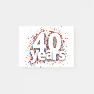 Bloco De Notas Nascer aniversário de 40 anos 1980 Edição limit