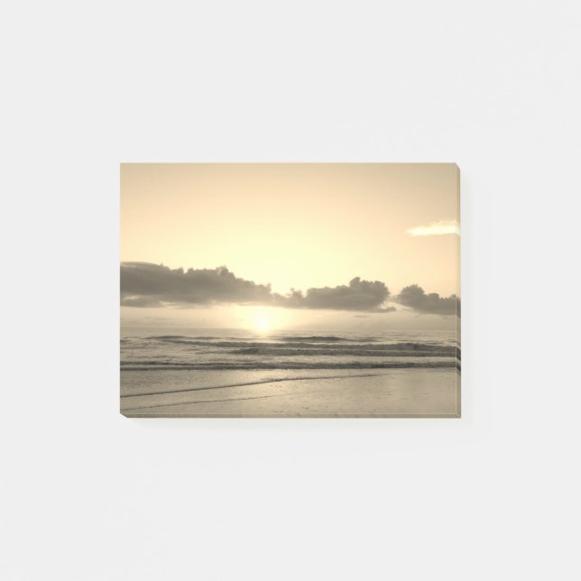 Bloco De Notas Nascer do Sol na Praia (Frente)
