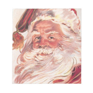 Bloco De Notas natais vintages Santa Claus