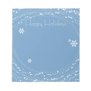 Bloco De Notas Natal azul