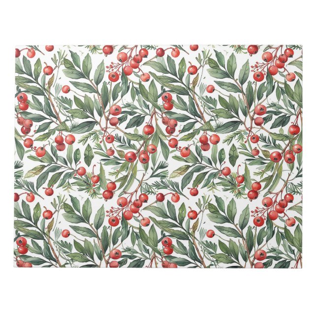 Bloco De Notas Natal de Redberry (Frente)