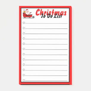 Bloco De Notas Natal do papai noel para fazer a lista