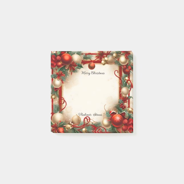 Bloco De Notas Natal e Férias (Frente)