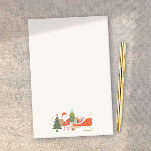 Bloco De Notas Natal e Trenó de Natal