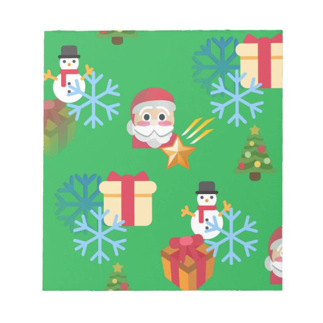 Bloco De Notas natal emoji (Frente)