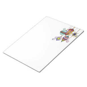 Bloco De Notas Natal Fofo, Elegantes e Enfeitados Ornamentos de V
