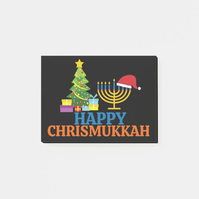 Bloco De Notas Natal-Hanukkah Happy Chrismukkah (Frente)