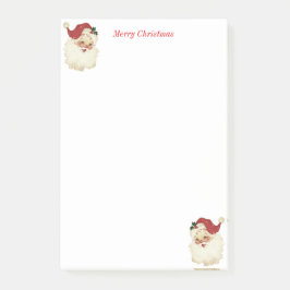Bloco De Notas Natal Papai Noel em Branco