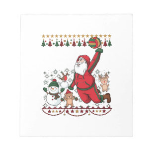 Bloco De Notas Natal Papai Noel Volei Boneco de Neve Rena