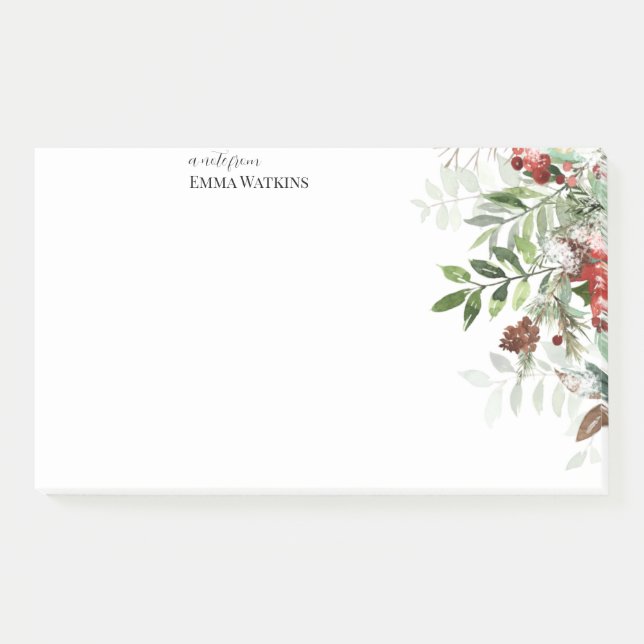 Bloco De Notas Natal personalizado para professores (Frente)