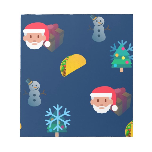 Bloco De Notas natal taco emoji (Frente)