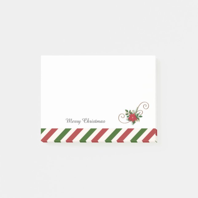Bloco De Notas Natal vermelho e verde (Frente)