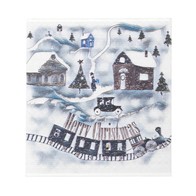 Bloco De Notas Natal, Vintage (Frente)