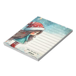 Bloco De Notas Natal Whimsical Personalizado