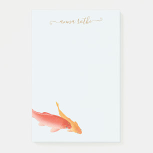 Bloco De Notas Nature Koi Fish Personalizado