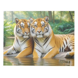 Bloco De Notas Natureza Animal do Tigre Afetação da Natureza Selv