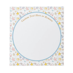 Bloco De Notas Náutico Oceano Praia - Peixe de Starfish à vela