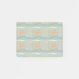 Bloco De Notas Nautilus Seashell Pattern Nouveau