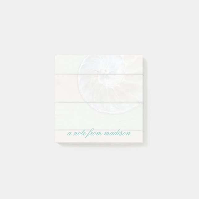 Bloco De Notas Nautilus Shell (Frente)