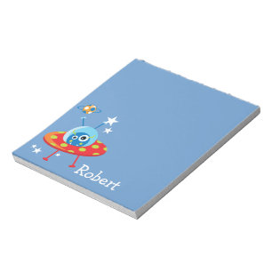 Bloco De Notas Nave espacial estrangeira bonito personalizada