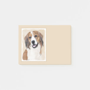 Bloco De Notas Nederlandse Kooikerhondje - Pintura de Cachorro