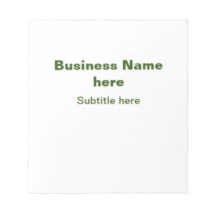Bloco De Notas negócio simples adicione seu nome texto código q r