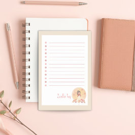 Bloco De Notas Negrito Kawaii Personalizável De Volta às Aulas