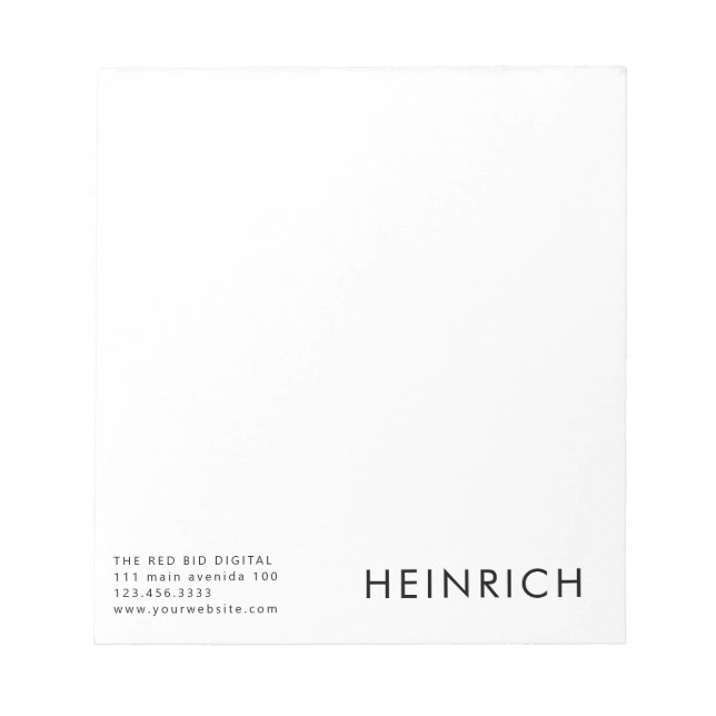 Bloco De Notas Negrito profissional (Frente)