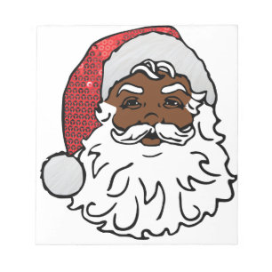 Bloco De Notas negro santa claus