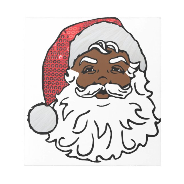 Bloco De Notas negro santa claus (Frente)