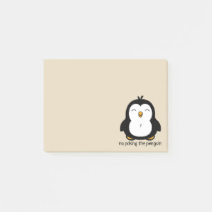 Bloco De Notas Nenhum picar o bege do pinguim