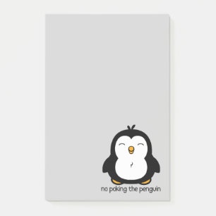 Bloco De Notas Nenhum picar o pinguim bonito