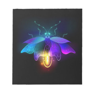 Bloco De Notas Neon Firefly a preto