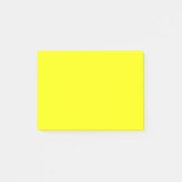 Bloco De Notas Neon Lemon Solid Color | Notas clássicas