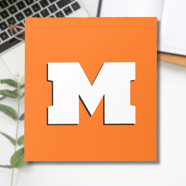 Bloco De Notas Neon Sunset Laranja e Branco 3D Grande Moderno Ini (Criador carregado)