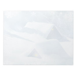 Bloco De Notas Neve derramada no telhado de uma floresta