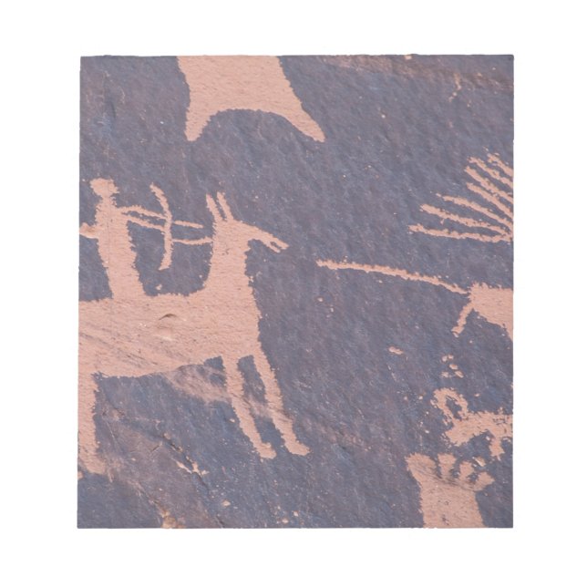 Bloco De Notas Newspaper Rock, S.P., UT Perto de Monticello. (Frente)