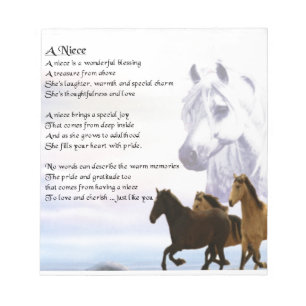 Bloco De Notas Niece Poem - Cavalos