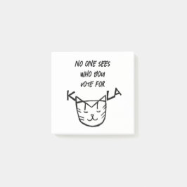 Bloco De Notas "Ninguém Vê Em Quem Você Vota"