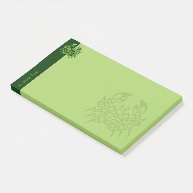 Bloco De Notas Nó Celular Verde Caranguejo (Inclinado)