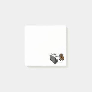 Bloco De Notas No Meu Computador Divertido Meme de Gato Marrom