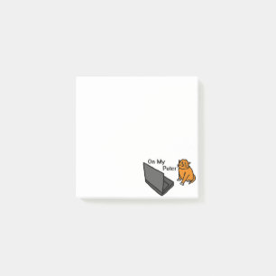 Bloco De Notas No Meu Computador Engraçado Meme do Gato Laranja