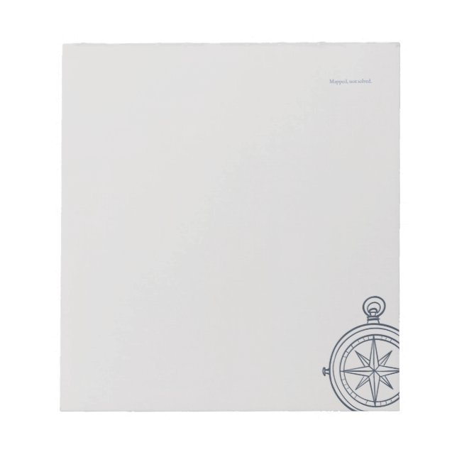 Bloco De Notas Nocturnal Study dark academia compass (Frente)