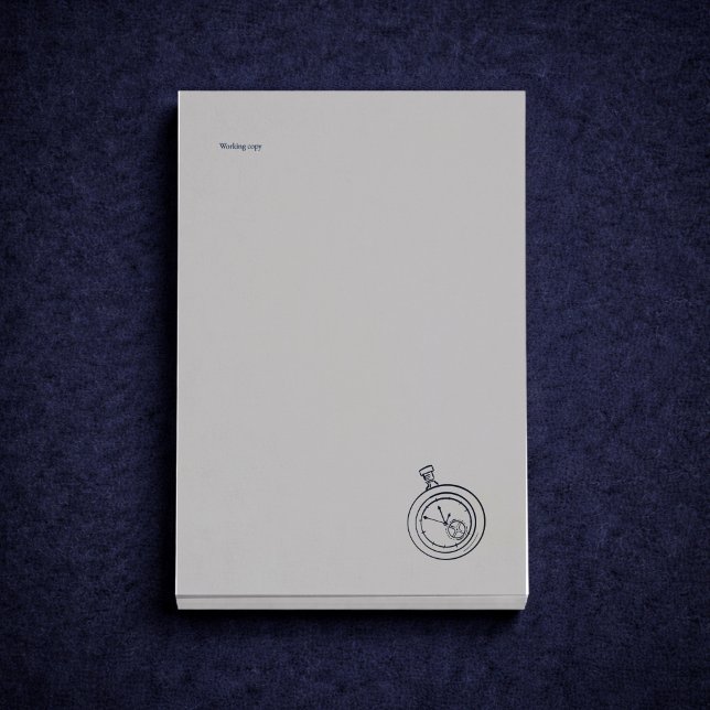 Bloco De Notas Nocturnal Study dark academia Pocket Watch    (Criador carregado)