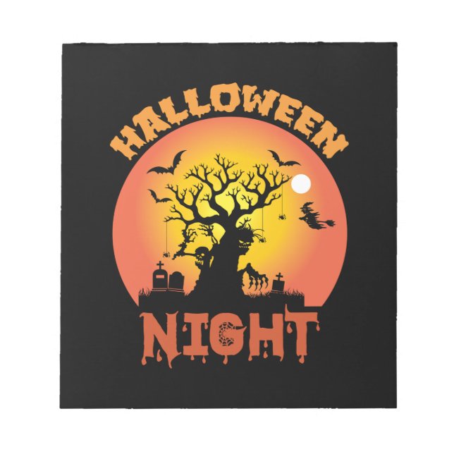 Bloco De Notas Noite de Halloween (Frente)