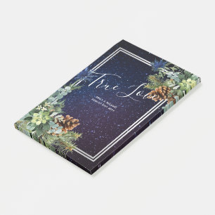 Bloco De Notas Noite estelar Eucalyptus Blue Thistle Winter