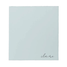 Bloco De Notas Nome Azul de Ovo de Robin