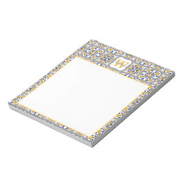 Bloco De Notas 💙 Nome 💛 + Azulejos iniciais